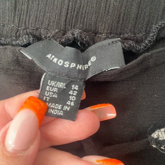 Size 14 black wide leg harem flared trousers - Picture 4 of 4